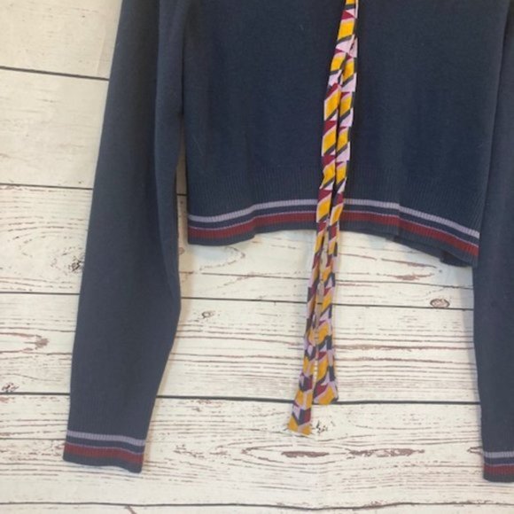 Maeve Loretta cropped tie neck sweater - Picture 6 of 9